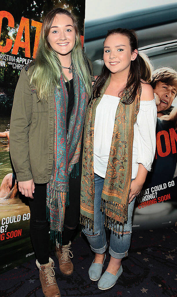 Anna Kane and Erica Bauress at the special preview screening of Vacation at Cineworld 
Dublin.
Picture:Brian McEvoy