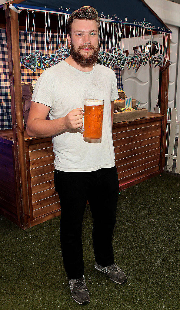 Harry Colley pictured at the #Lidl Oktoberfest to launch the Alpengut range of food in Lidl stores at Meeting House Square,Dublin..Picture: Brian McEvoy.