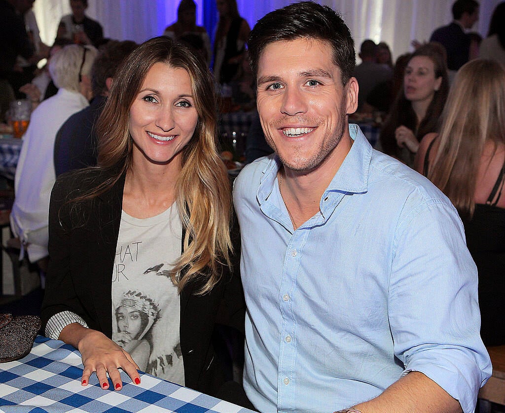 Stephanie O Riordan and Peter O Riordan  pictured at the #Lidl Oktoberfest to launch the Alpengut range of food in Lidl stores at Meeting House Square,Dublin..Picture: Brian McEvoy.