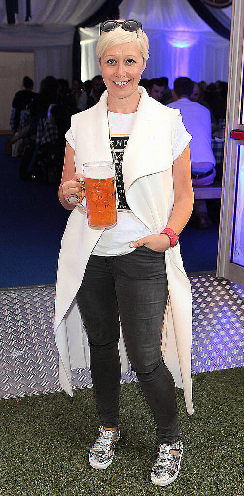 Sonya Mohlich pictured at the #Lidl Oktoberfest to launch the Alpengut range of food in Lidl stores at Meeting House Square,Dublin..Picture: Brian McEvoy.