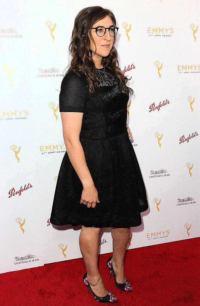 BEVERLY HILLS, CA - AUGUST 24:  Actress Mayim Bialik attends the Television Academy's Performers Peer Group Hold Cocktail Reception to Celebrate the 67th Emmy Awards at the Montage Beverly Hills Hotel on August 24, 2015 in Beverly Hills, California.  (Photo by Frederick M. Brown/Getty Images)