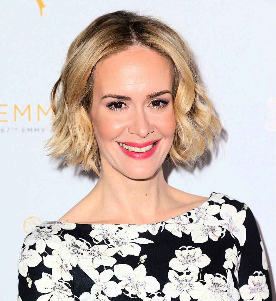 BEVERLY HILLS, CA - AUGUST 24:  Actress Sarah Paulson attends the Television Academy's Performers Peer Group Hold Cocktail Reception to Celebrate the 67th Emmy Awards at the Montage Beverly Hills Hotel on August 24, 2015 in Beverly Hills, California.  (Photo by Frederick M. Brown/Getty Images)