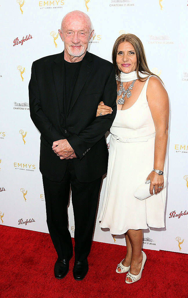 BEVERLY HILLS, CA - AUGUST 24: Actor Jonathan Banks (L) and Gennera Banks attend the Television Academy's Performers Peer Group Hold Cocktail Reception to Celebrate the 67th Emmy Awards at the Montage Beverly Hills Hotel on August 24, 2015 in Beverly Hills, California.  (Photo by Frederick M. Brown/Getty Images)