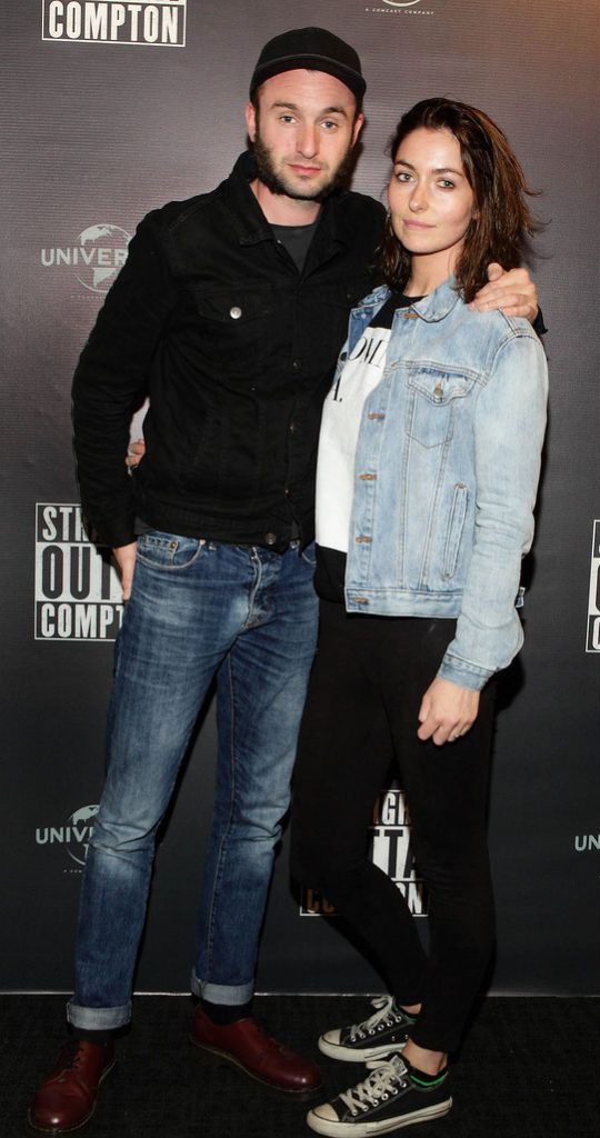 Shane Kinsella  and Aoife Cleary  pictured at the Irish premiere of Straight Outta Compton at Omniplex Rathmines,Dublin..Picture:Brian McEvoy.