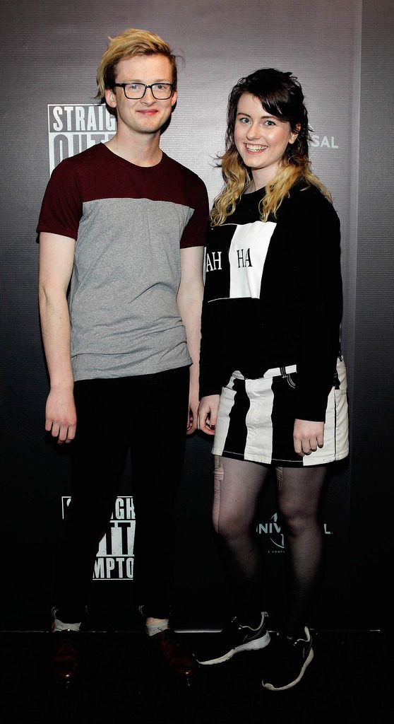 Mark O'Donnell and Grace de Blaca  pictured at the Irish premiere of Straight Outta Compton at Omniplex Rathmines,Dublin..Picture:Brian McEvoy.