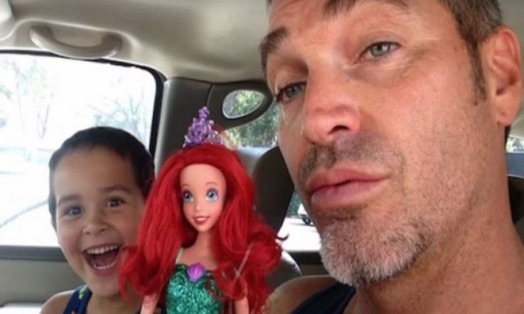 We Heart This Dad's Incredible Reaction to Son's Little Mermaid Doll