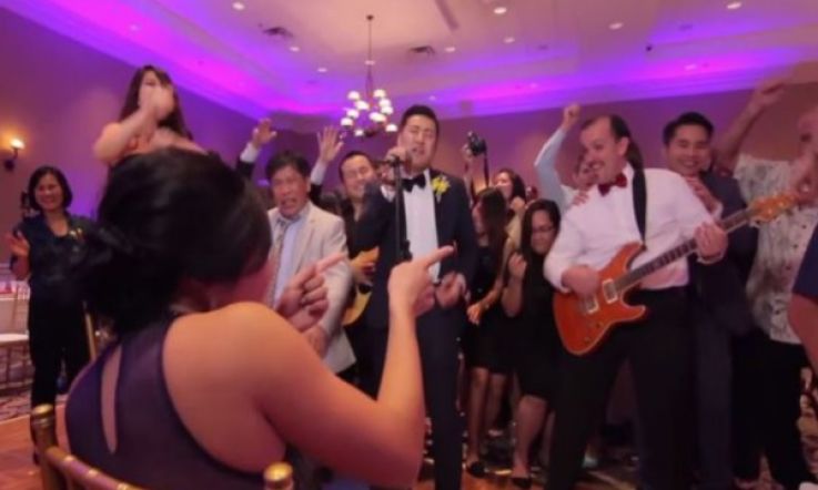 Couple Mashup Every Song Ever for Their Wedding Video