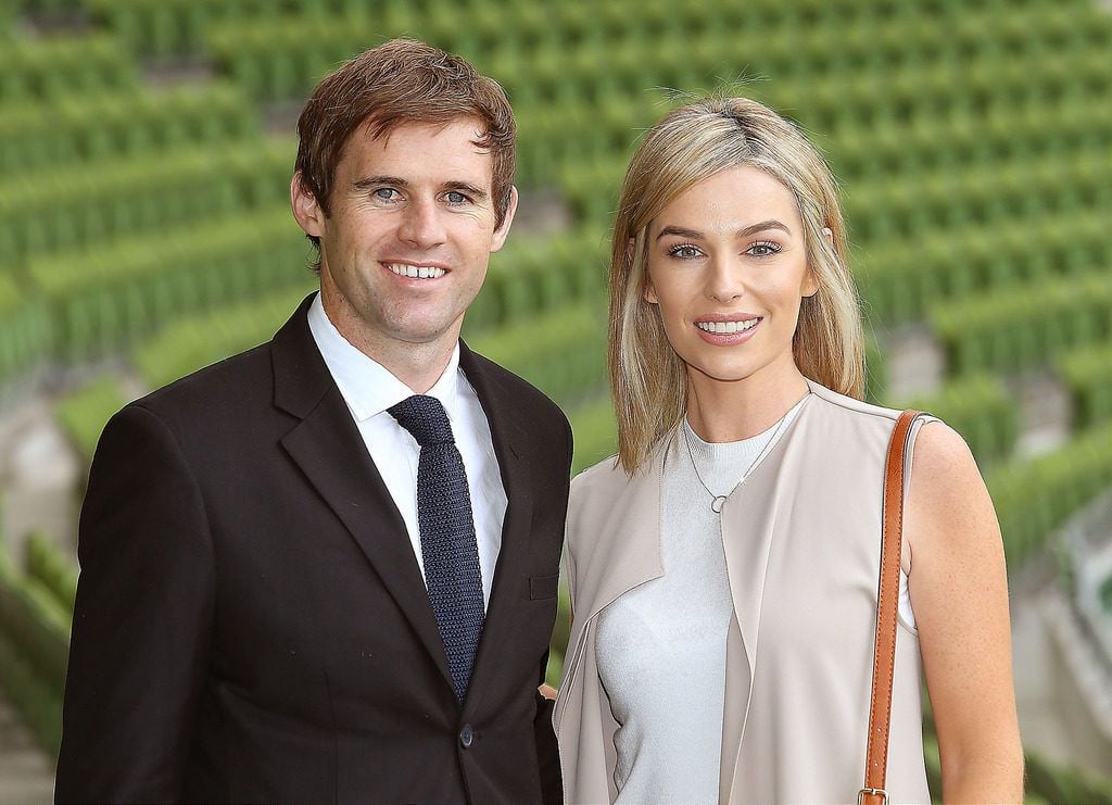 Tv3 Autumn Schedule launch at the Aviva Stadium Dublin.Kevin Kilbane  and Pippa O Connor  .Picture Brian McEvoy