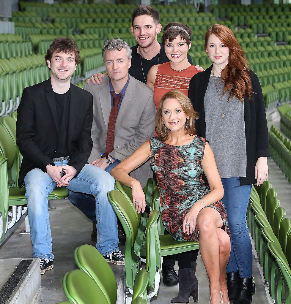 Tv3 Autumn Schedule launch at the Aviva Stadium Dublin.Red Rock Cast  .Picture Brian McEvoy