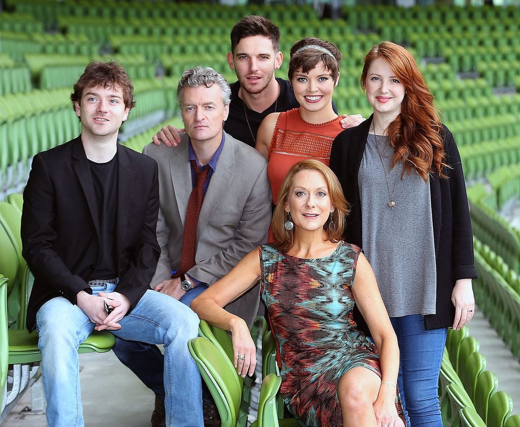 Tv3 Autumn Schedule launch at the Aviva Stadium Dublin.Cast of Red Rock .Picture Brian McEvoy