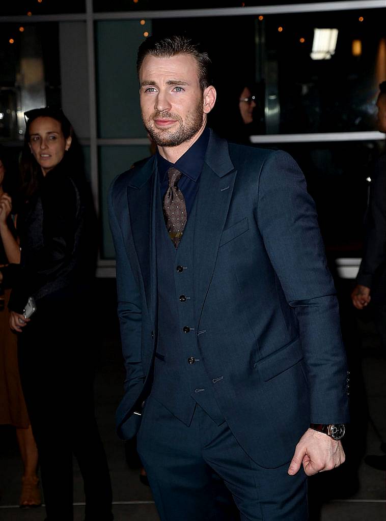 LOS ANGELES, CA - SEPTEMBER 02:  Actor/director Chris Evans arrives at the premiere of Radius and G4 Productions' "Before We Go" at the Arclight Theatre on September 2, 2015 in Los Angeles, California.  (Photo by Kevin Winter/Getty Images)