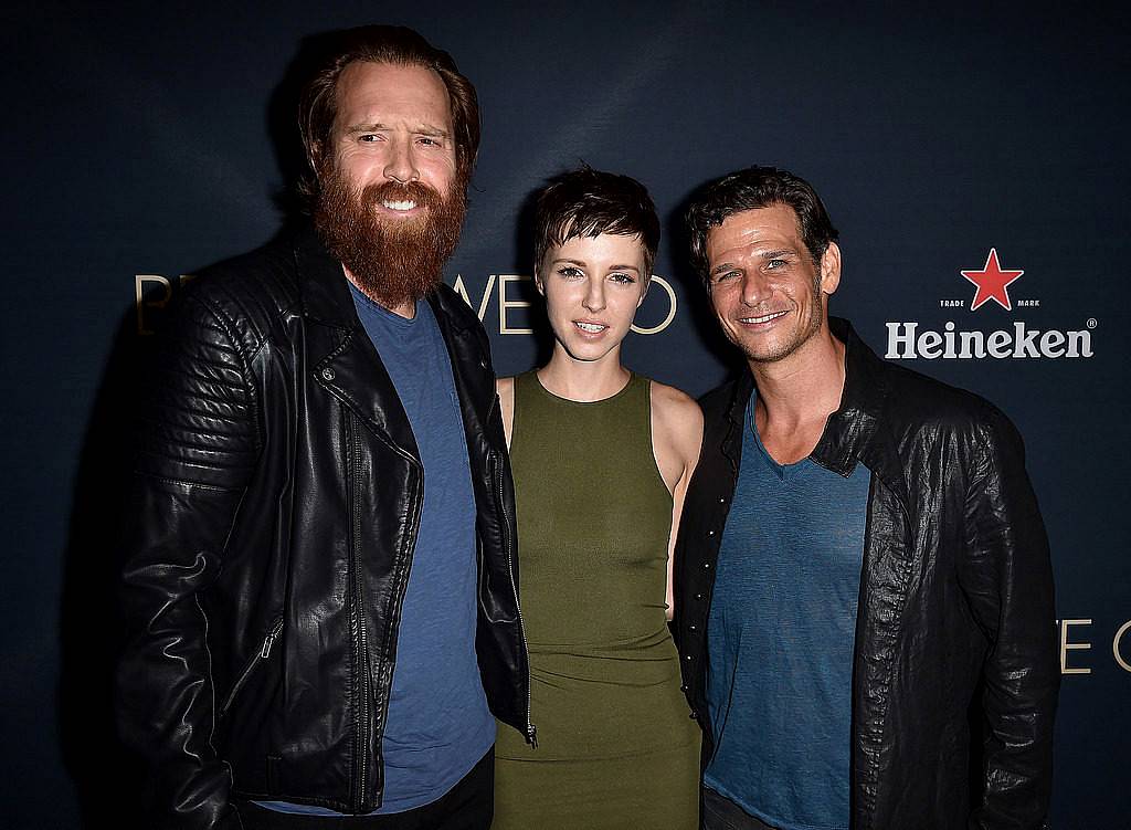 LOS ANGELES, CA - SEPTEMBER 02:  (L-R) Actor Daniel Spink, Emma Fitzpatrick and actor/producer Mark Kassen arrive at the premiere of Radius and G4 Productions' "Before We Go" at the Arclight Theatre on September 2, 2015 in Los Angeles, California.  (Photo by Kevin Winter/Getty Images)