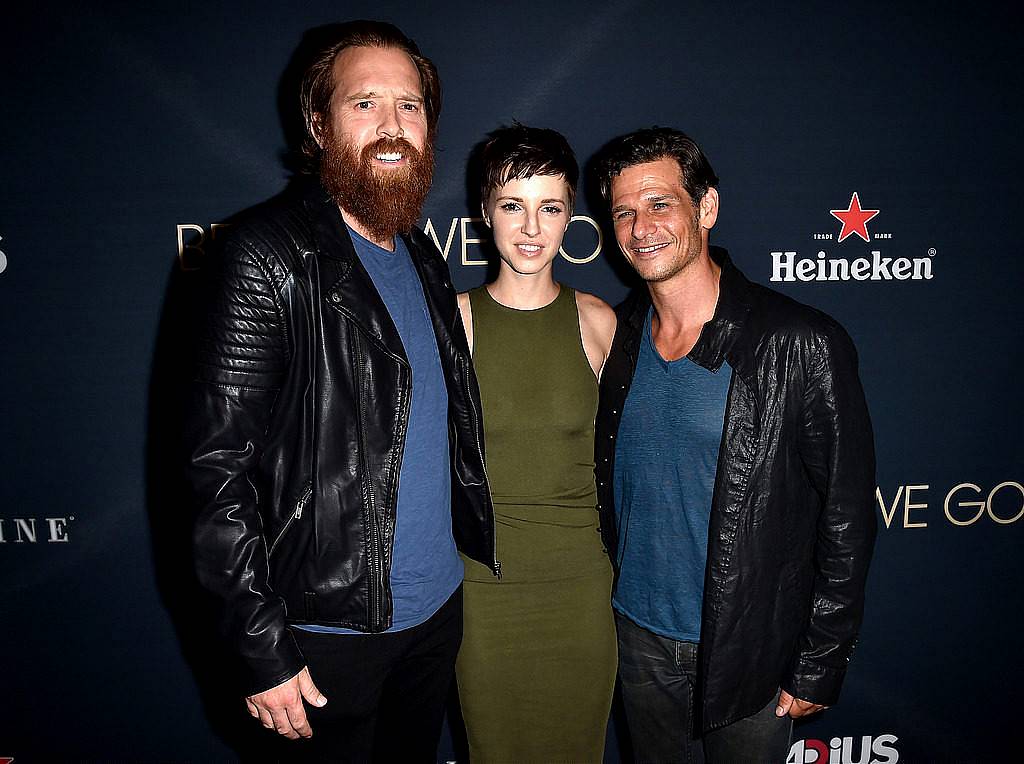 LOS ANGELES, CA - SEPTEMBER 02:  (L-R) Actor Daniel Spink, Emma Fitzpatrick and actor/producer Mark Kassen arrive at the premiere of Radius and G4 Productions' "Before We Go" at the Arclight Theatre on September 2, 2015 in Los Angeles, California.  (Photo by Kevin Winter/Getty Images)