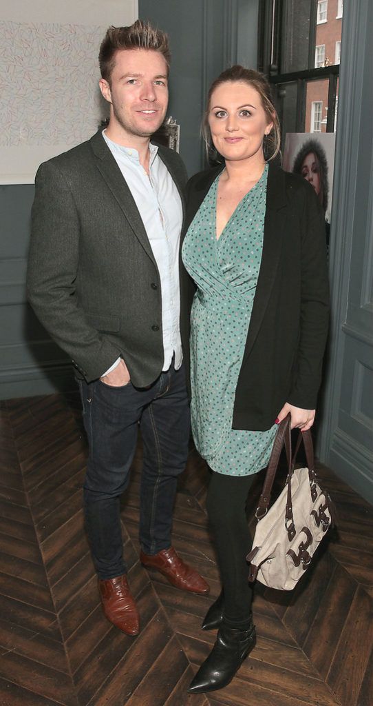 Keith Falvey and Louise Butler  at The Lidl Esmara Autumn Winter fashion collection launch at The Dean Hotel,Dublin..Picture:Brian McEvoy