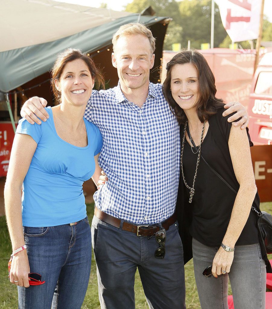 Amanda Roche Kelly with Chris and Aoife Matthews at the JUST EAT Retreat at Electric Picnic -photo Kieran Harnett