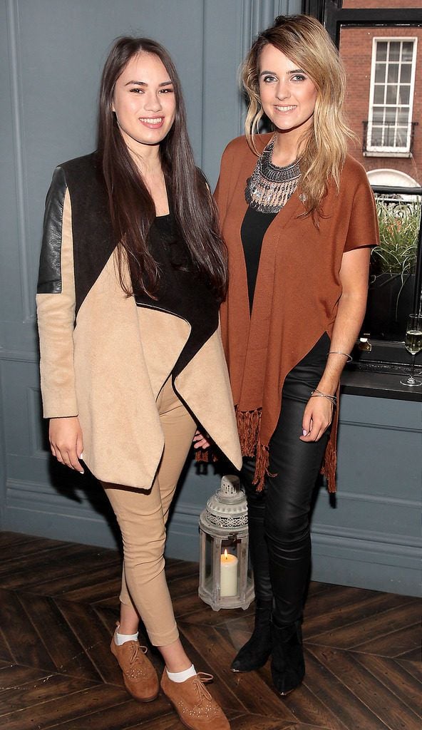 Meiling Tong and Lorna Duffy  at The Lidl Esmara Autumn Winter fashion collection launch at The Dean Hotel,Dublin..Picture:Brian McEvoy.