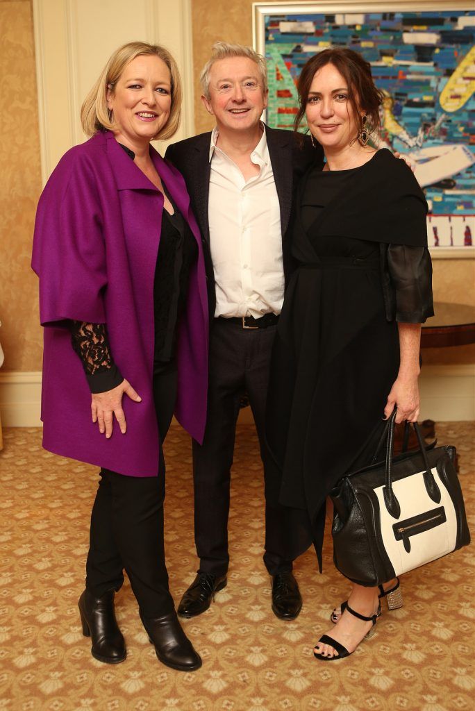  Pictured at the Brown Thomas / ISPCC charity luncheon at the Four Seasons Hotel in Dublin were (l to r): Lynda McQuaid, Louis Walsh, Moira Ryan. Photograph: Leon Farrell / Photocall Ireland
