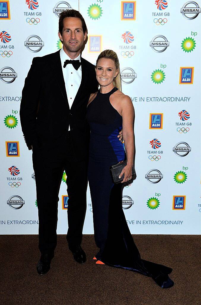 LONDON, ENGLAND - SEPTEMBER 09:  Ben Ainslie and Georgie Thompson attend the Team GB Ball at The Royal Opera House on September 9, 2015 in London, England.  (Photo by Anthony Harvey/Getty Images)