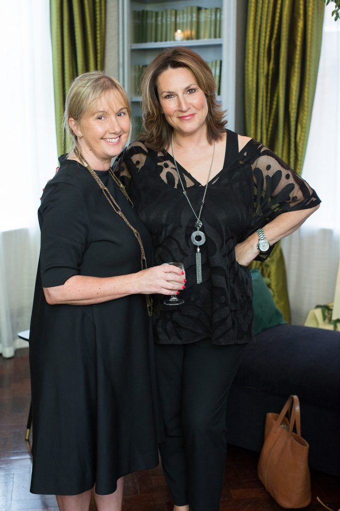 Jane McDonald & Debbie Wild pictured at the launch of the Jo Malone London Christmas Collection at the Dylan Hotel. Photo: Anthony Woods.