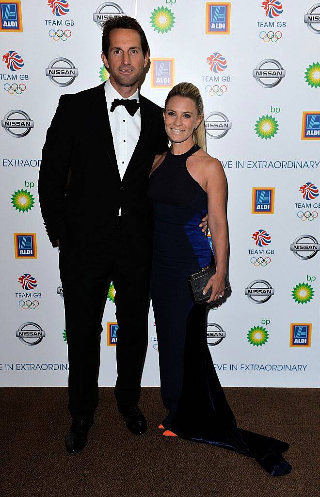 LONDON, ENGLAND - SEPTEMBER 09:  Georgie Thompson and Ben Ainslie attend the Team GB Ball at The Royal Opera House on September 9, 2015 in London, England.  (Photo by Anthony Harvey/Getty Images)