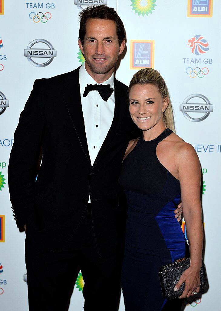 LONDON, ENGLAND - SEPTEMBER 09:  Ben Ainslie and Georgie Thompson attend the Team GB Ball at The Royal Opera House on September 9, 2015 in London, England.  (Photo by Anthony Harvey/Getty Images)