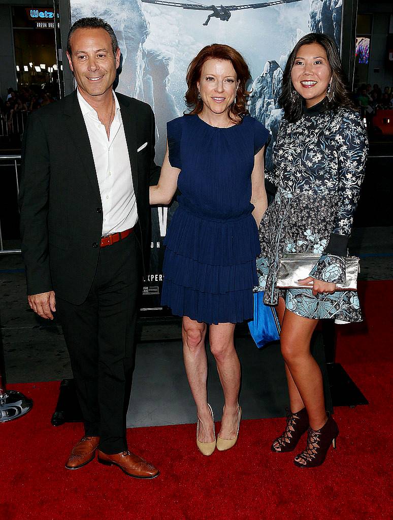 HOLLYWOOD, CA - SEPTEMBER 09: (L-R) Frank Smith, President/CEO of Walden Media, producer Lauren Selig, and Naia Cucukov, Vice President of Development and Production of Walden Media attend the Premiere of Universal Pictures' "Everest" at the TCL Chinese 6 Theatre on September 9, 2015 in Hollywood, California.  (Photo by Frederick M. Brown/Getty Images)