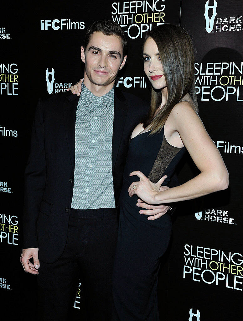 LOS ANGELES, CA - SEPTEMBER 09:  (L-R) Actors Dave Franco and Alison Brie attend the Los Angeles premiere of IFC Films "Sleeping with Other People" presented by Dark Horse Wine on September 9, 2015 in Los Angeles, California.  (Photo by John Sciulli/Getty Images for Darin Pfeiffer Consulting)