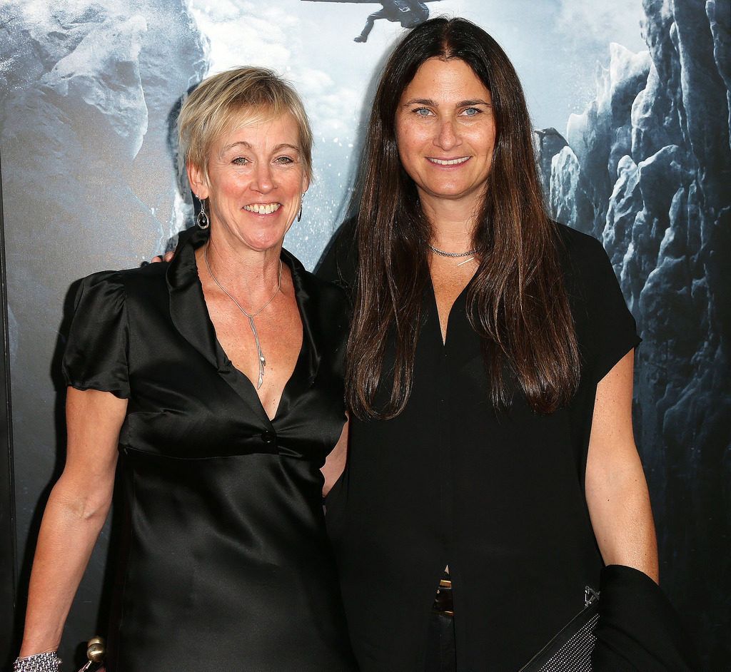 HOLLYWOOD, CA - SEPTEMBER 09:  Producers Nicky Kentish Barnes (L) and Liza Chasin attend the Premiere of Universal Pictures' "Everest" at the TCL Chinese 6 Theatre on September 9, 2015 in Hollywood, California.  (Photo by Frederick M. Brown/Getty Images)