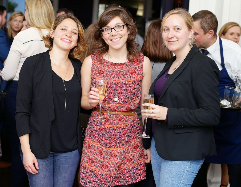 Francesca Geraci, Sara Hosford and Julia Hellwig pictured at the launch of The Cliff Townhouse 4th Annual Oyster Festival on 8th September. 

Pic: Marc O'Sullivan