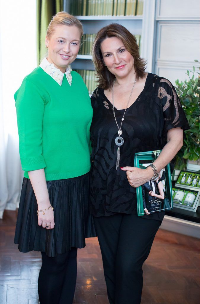 Andrea Kissane & Debbie Wild pictured at the launch of the Jo Malone London Christmas Collection at the Dylan Hotel. Photo: Anthony Woods.