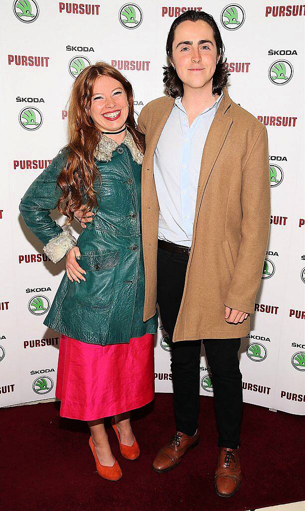 Sinead Mercier and Peter MCNamara at the Dublin premiere of Irish car-chase movie, ‘Pursuit’ in association with Skoda at the Imc Cinema ,Tallaght Dublin ..Pictures Brian McEvoy.