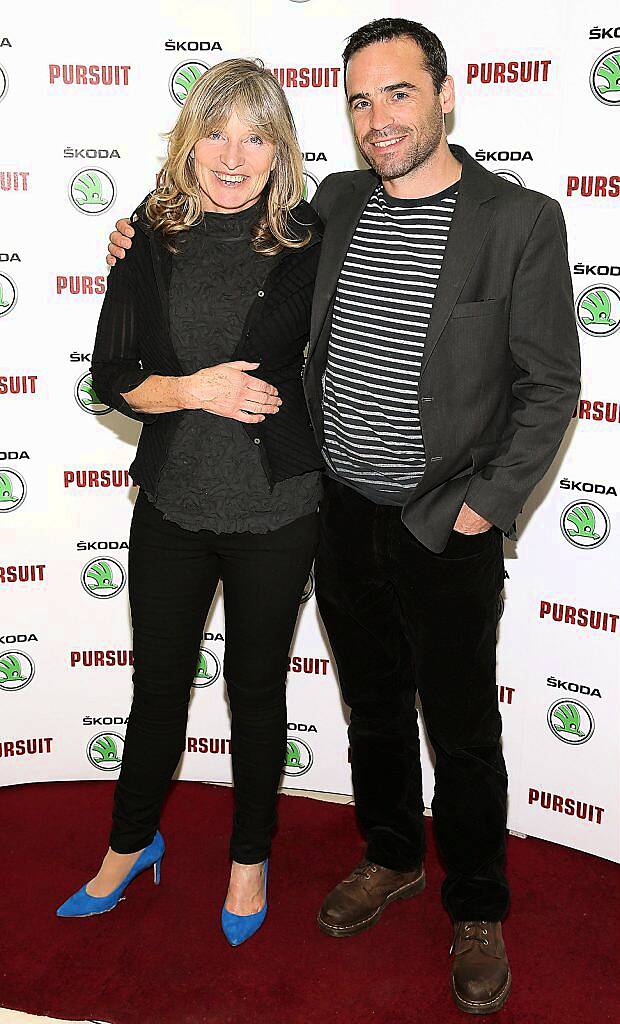 Anne Gately and Dara Devaney  at the Dublin premiere of Irish car-chase movie, ‘Pursuit’ in association with Skoda at the Imc Cinema ,Tallaght Dublin ..Pictures Brian McEvoy.