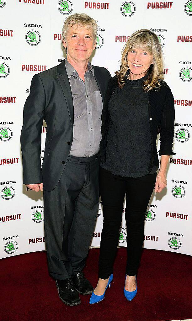 Producer Paul Mercier and Director Anne Gately at the Dublin premiere of Irish car-chase movie, ‘Pursuit’ in association with Skoda at the Imc Cinema ,Tallaght Dublin ..Pictures Brian McEvoy.