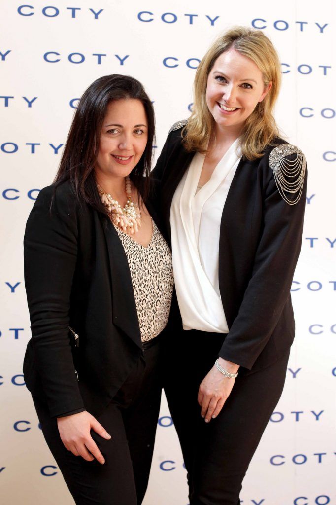 Pictured at Coty Ireland Showcase, an exclusive event previewing the latest launches from beauty giant Coty, are Caroline Finucane, left, and Debbie Martyn.

 Photo: Mark Stedman/Photocall Ireland