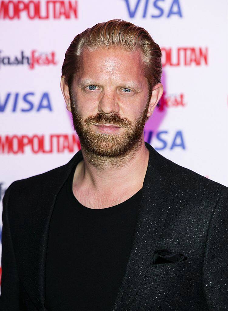 LONDON, ENGLAND - SEPTEMBER 17:  Alistair Guy attends the Catwalk to Cosmopolitan fashion show as part of the Cosmopolitan FashFest at Battersea Evolution on September 17, 2015 in London, England.  (Photo by John Phillips/Getty Images)