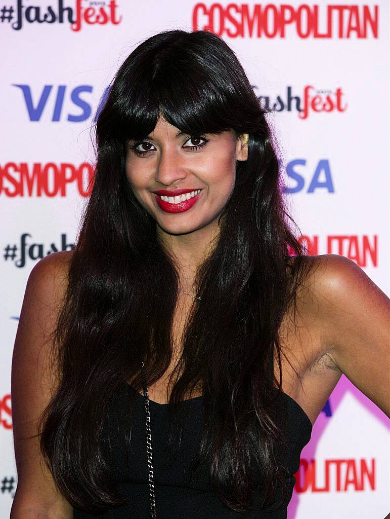 LONDON, ENGLAND - SEPTEMBER 17:  Jameela Jamil attends the Catwalk to Cosmopolitan fashion show as part of the Cosmopolitan FashFest at Battersea Evolution on September 17, 2015 in London, England.  (Photo by John Phillips/Getty Images)