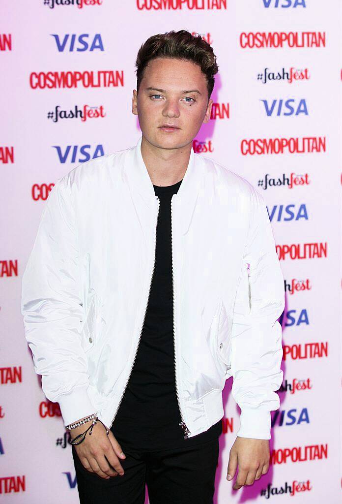 LONDON, ENGLAND - SEPTEMBER 17:  Conor Maynard attends the Catwalk to Cosmopolitan fashion show as part of the Cosmopolitan FashFest at Battersea Evolution on September 17, 2015 in London, England.  (Photo by John Phillips/Getty Images)