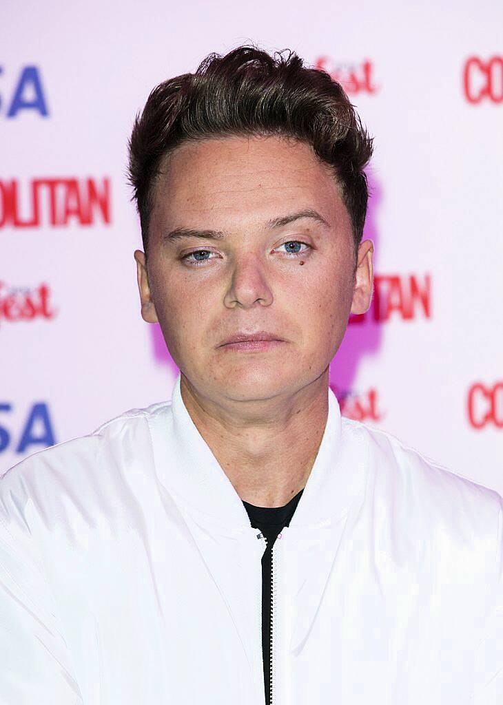 LONDON, ENGLAND - SEPTEMBER 17:  Conor Maynard attends the Catwalk to Cosmopolitan fashion show as part of the Cosmopolitan FashFest at Battersea Evolution on September 17, 2015 in London, England.  (Photo by John Phillips/Getty Images)