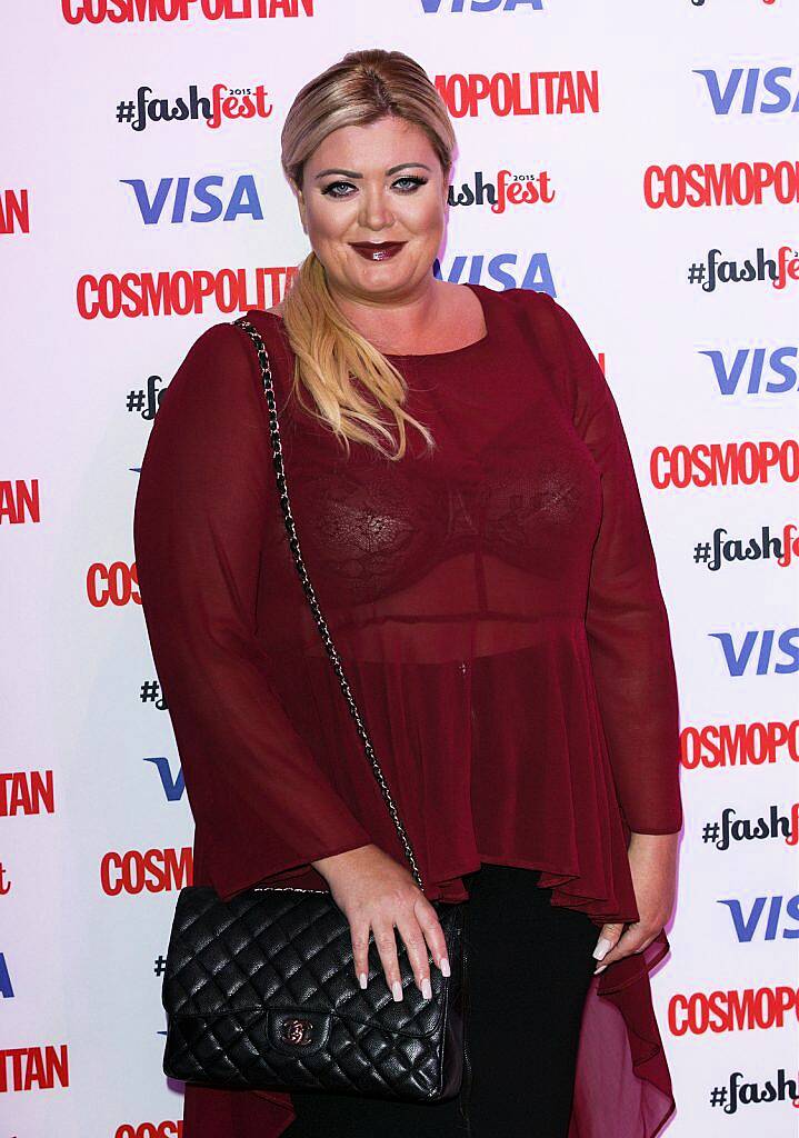 LONDON, ENGLAND - SEPTEMBER 17:  Gemma Collins attends the Catwalk to Cosmopolitan fashion show as part of the Cosmopolitan FashFest at Battersea Evolution on September 17, 2015 in London, England.  (Photo by John Phillips/Getty Images)