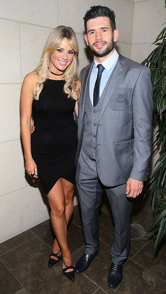 Dublin Player Cian O Sullivan and Danielle Byrne  at the Gibson Hotel All Ireland Post Match Banquet at the Gibson Hotel ,Dublin .Picture Brian mcEvoy.