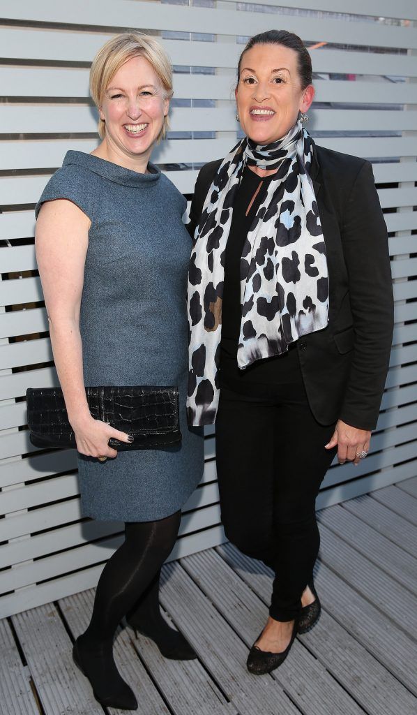 Nicki Howard and Orla Broderick at the launch of Neven Maguire's cookbook "The Nation's favourite Healthy Food" at Eathos in Upper Baggot Street,Dublin..Picture :Brian Mcevoy
