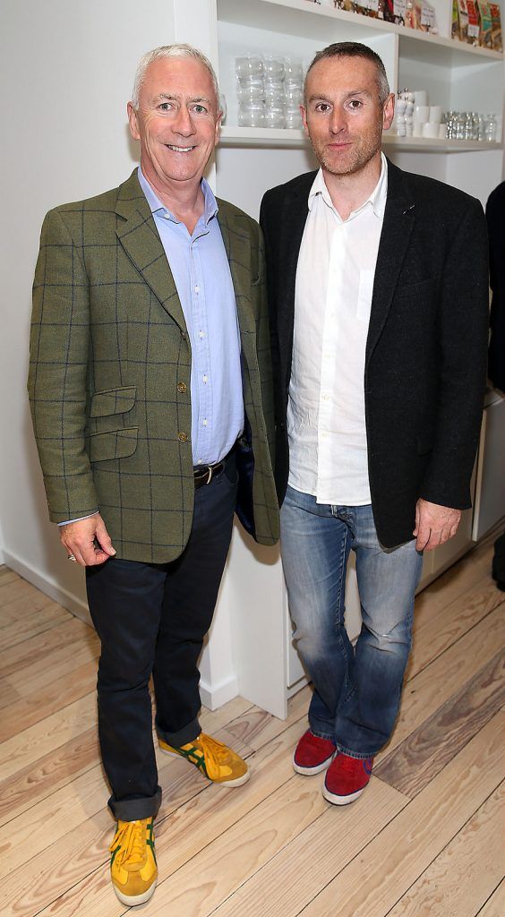 Brian walsh and Barry Doocey at the launch of Neven Maguire's cookbook "The Nation's favourite Healthy Food" at Eathos in Upper Baggot Street,Dublin..Picture :Brian Mcevoy