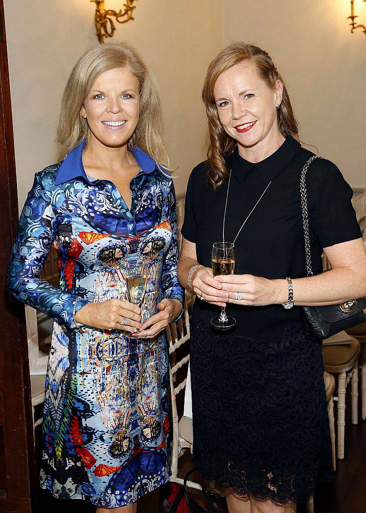 
Marietta Doran and Charlotte Abbott at the Irish Fashion Exposure Spring Summer show held by the Order of Lazarus in association with the Design Centre held in the Stephens Green Hibernian Club-photo Kieran Harnett