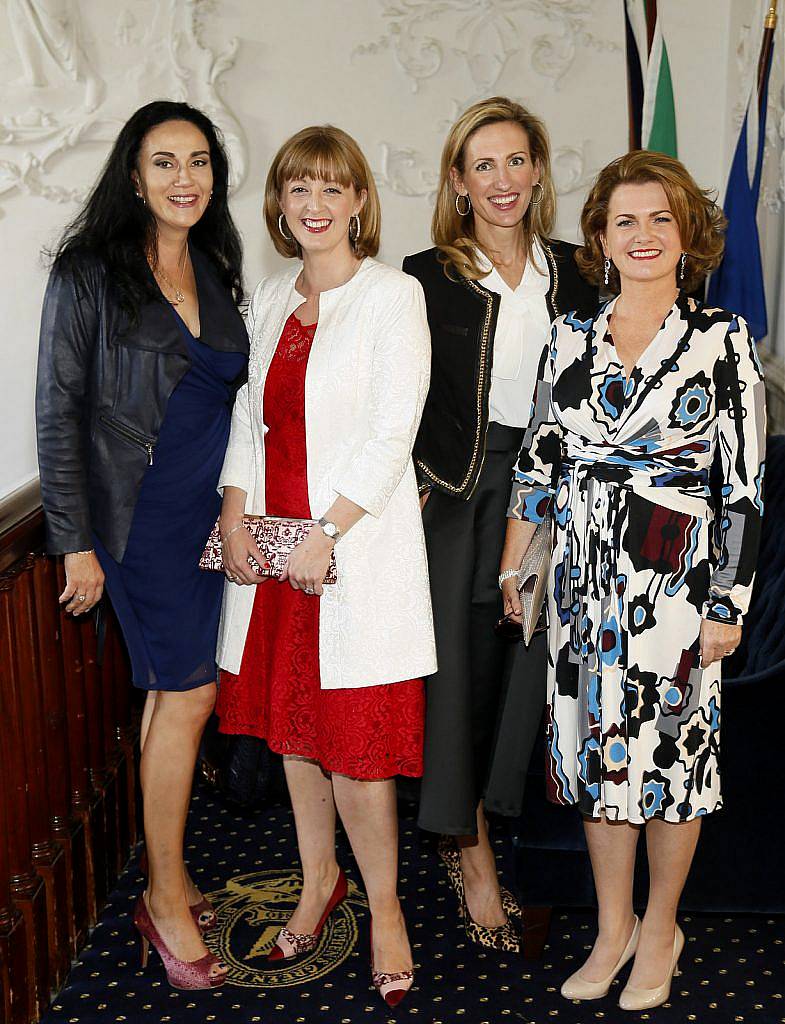 
Judy Brogan, Emma Guinan, Yvonne Melinn and Dr Emily O'Connor at the Irish Fashion Exposure Spring Summer show held by the Order of Lazarus in association with the Design Centre held in the Stephens Green Hibernian Club-photo Kieran Harnett