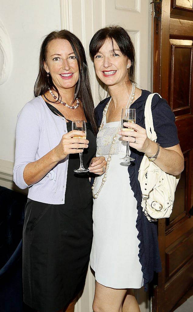 
Dr Mary Colbert and Dr Sally Colbert at the Irish Fashion Exposure Spring Summer show held by the Order of Lazarus in association with the Design Centre held in the Stephens Green Hibernian Club-photo Kieran Harnett