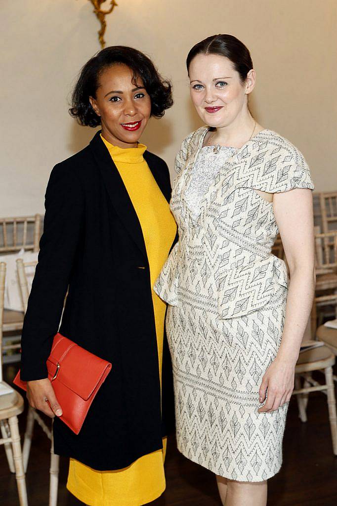 
Designers Kabira and Claire O'Connor at the Irish Fashion Exposure Spring Summer show held by the Order of Lazarus in association with the Design Centre held in the Stephens Green Hibernian Club-photo Kieran Harnett