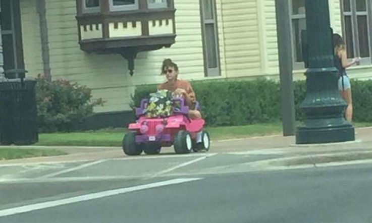 Driving License Suspended, Drives Barbie Jeep Instead