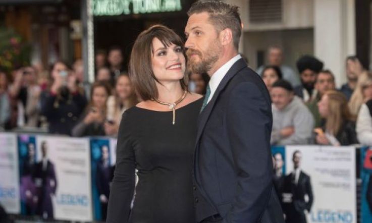 Charlotte Riley's Baby Bump Debuts at Husband Tom Hardy's Premiere