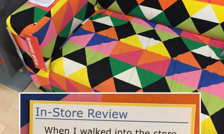 Man Leaves Amazing Fake Customer Reviews Around Local IKEA