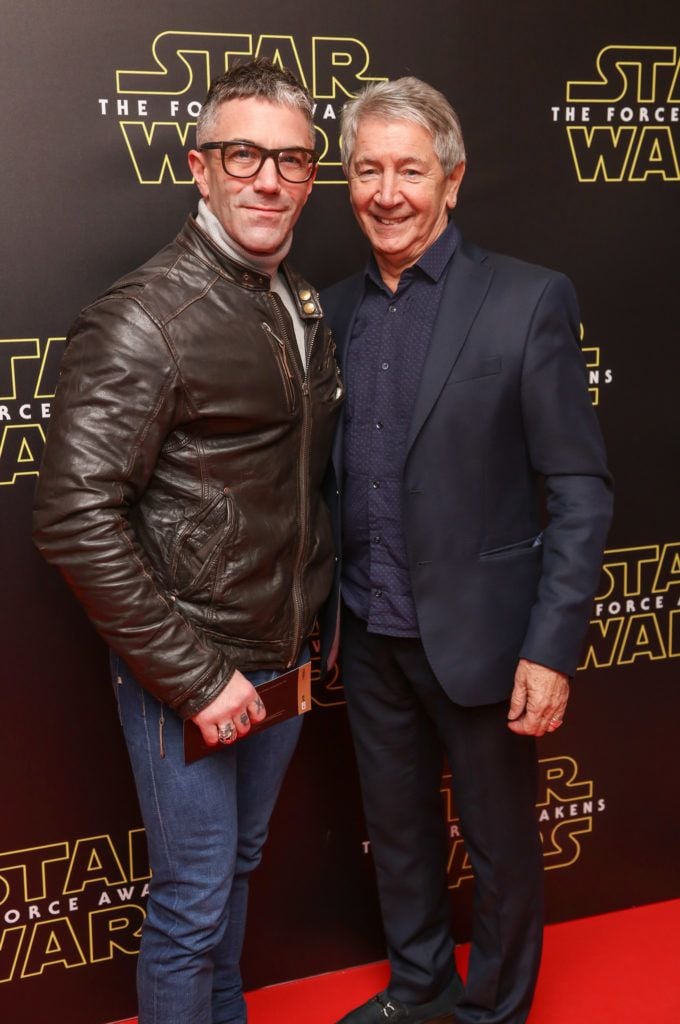 Mark O’Keeffe & Gary Kavanagh pictured at the special event screening of Star Wars The Force Awakens at the Savoy Cinema Dublin. Photo Anthony Woods